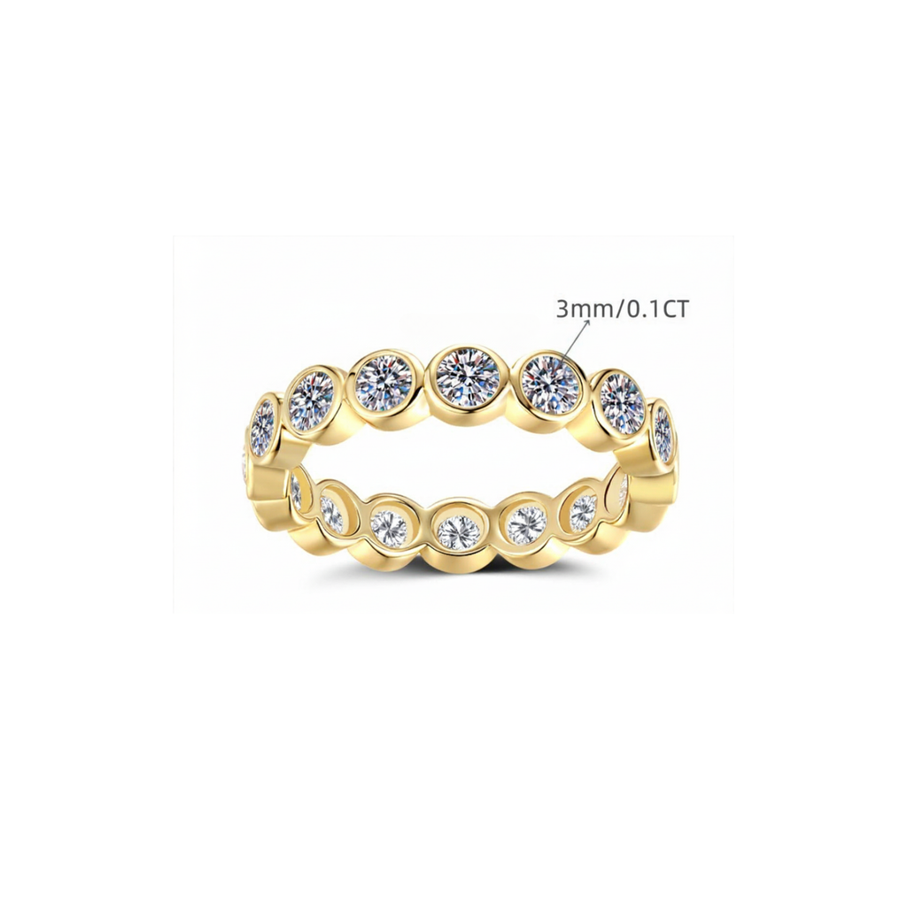 Round-Cut Pave Ring