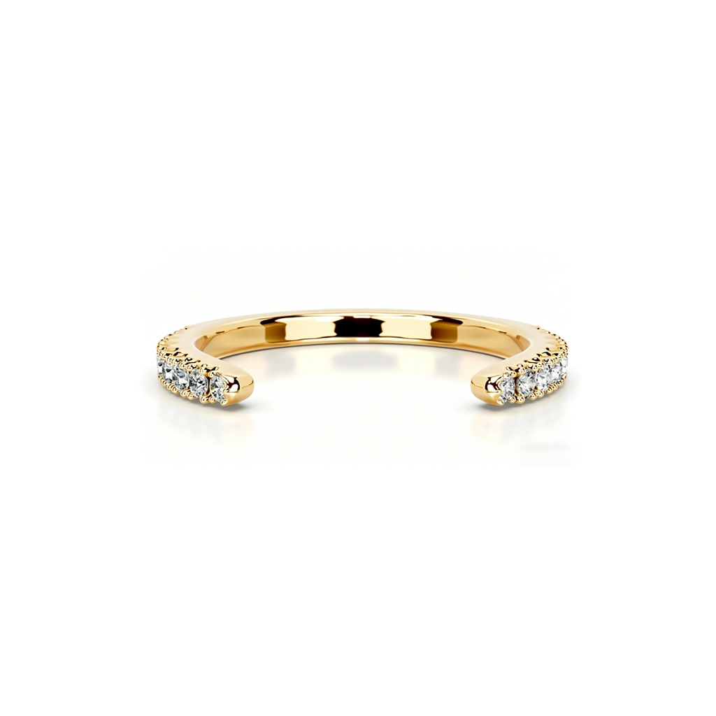 Pave Open Cuff Ring