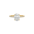 2ct Oval Pavé Halo Ring