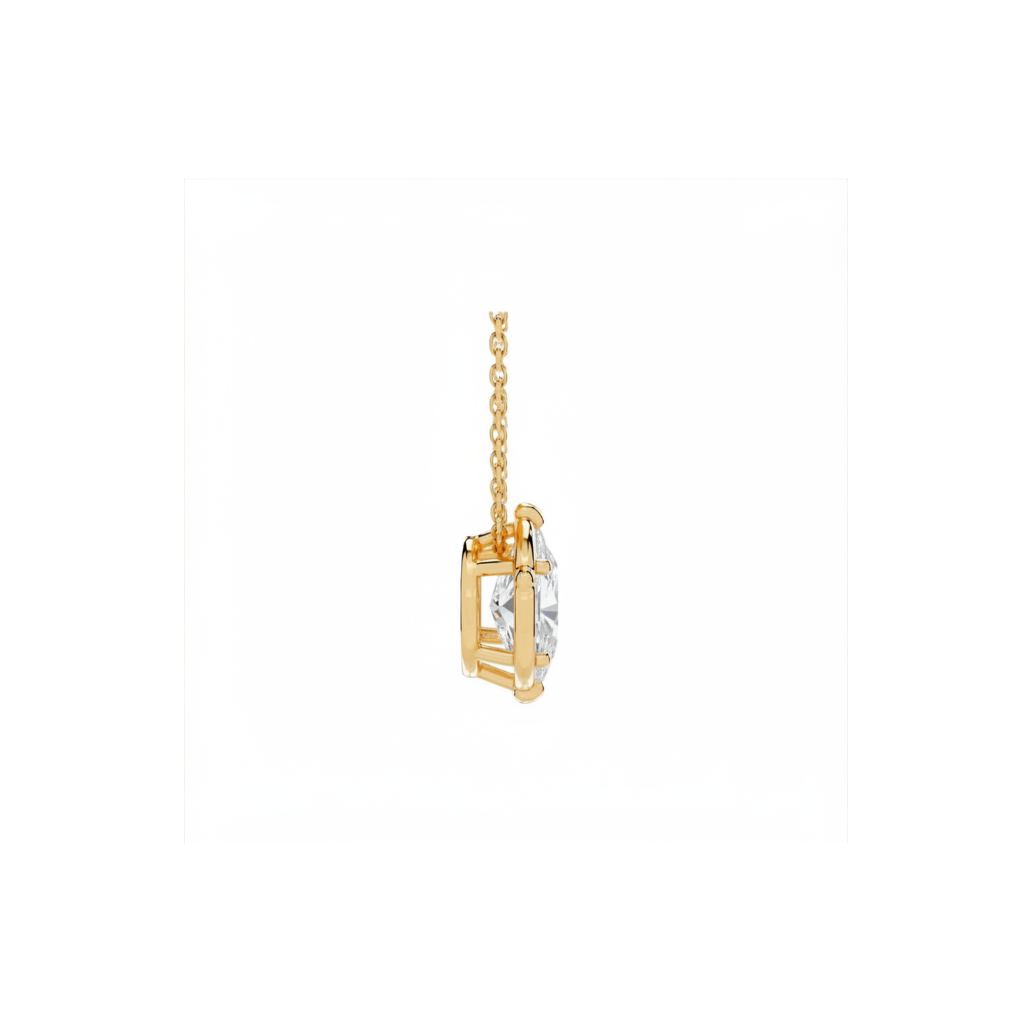 Radiant Marquise Pendant Necklace