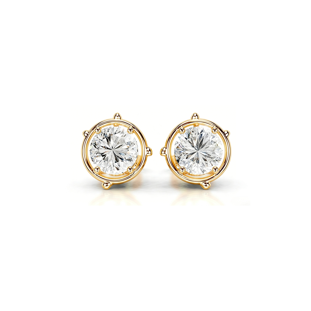 Radiant Round Earrings
