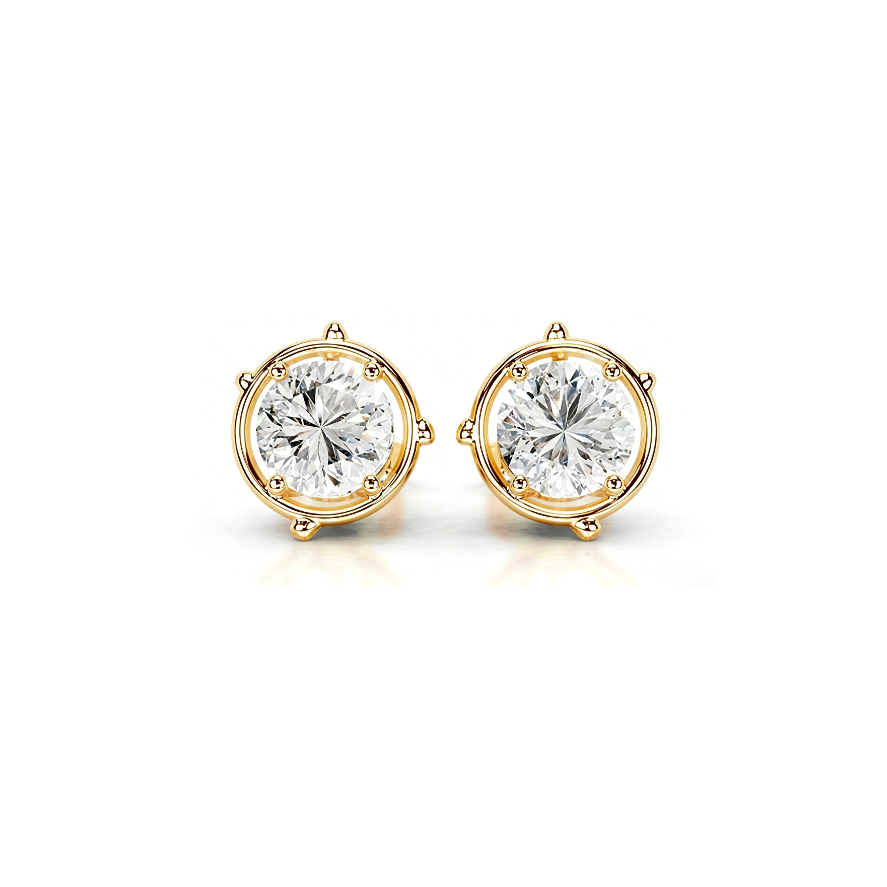 Radiant Round Earrings