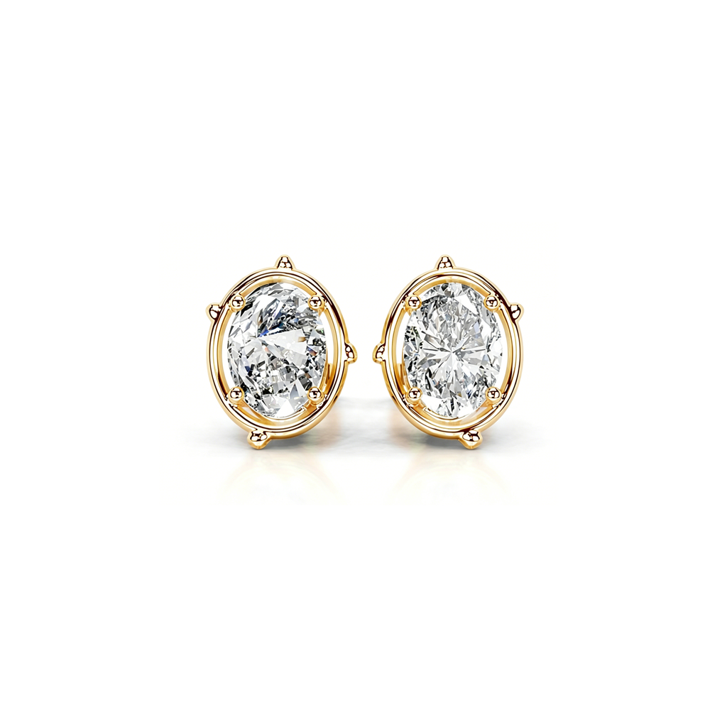 Radiant Oval Earrings