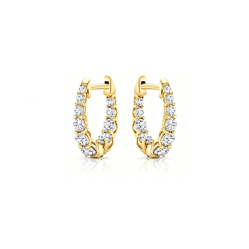 Gleaming Pavé Hoops