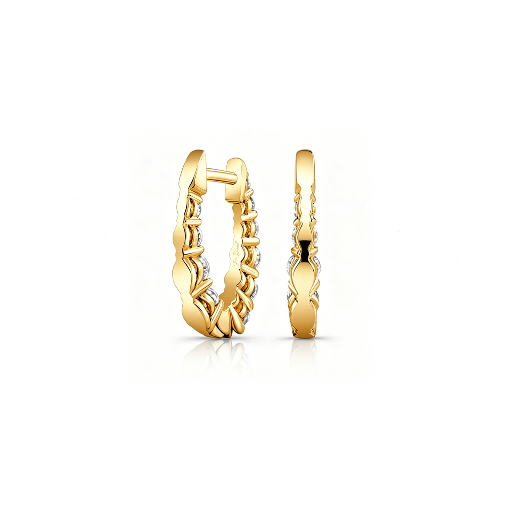 Gleaming Pavé Hoops