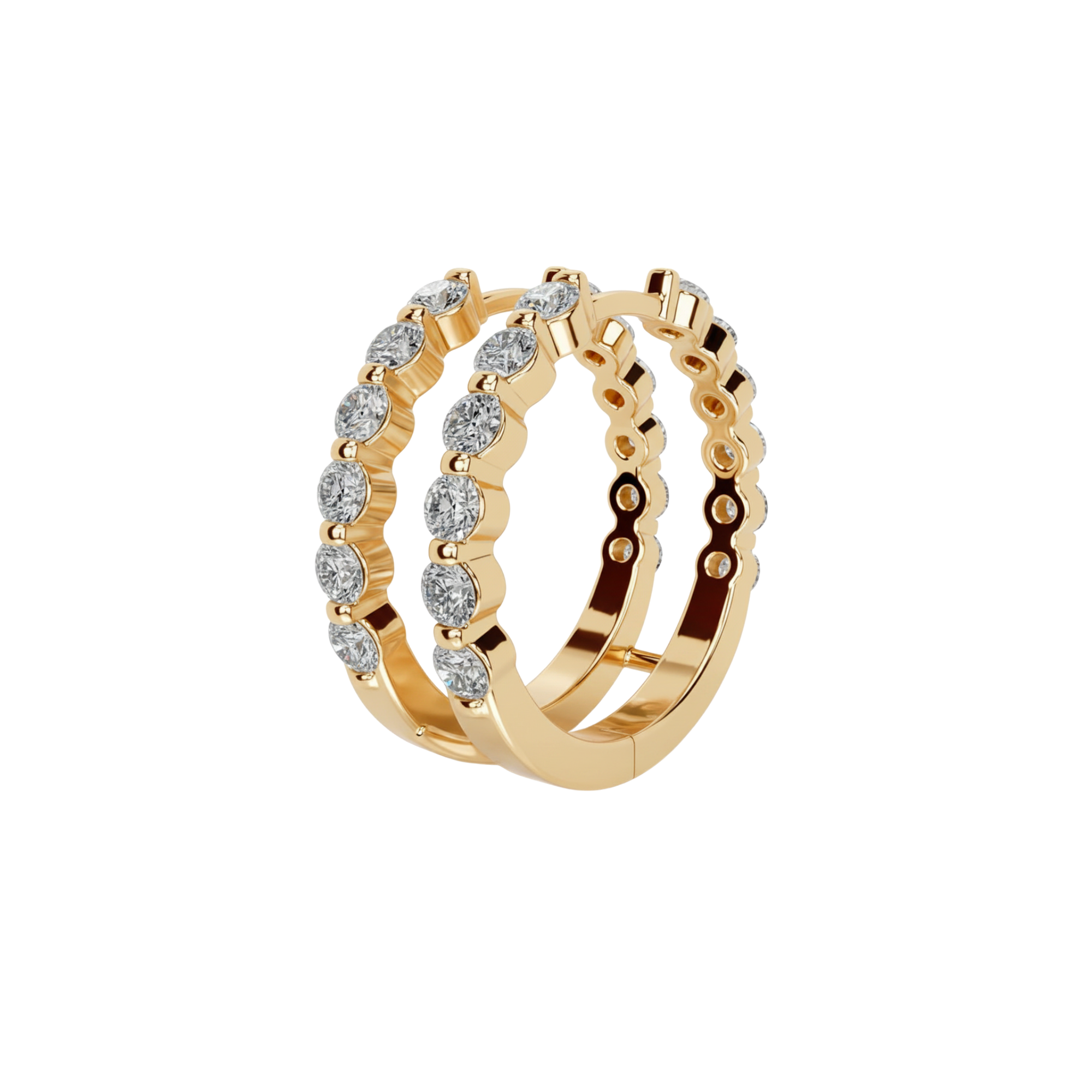 Round Diamond Stackable Ring