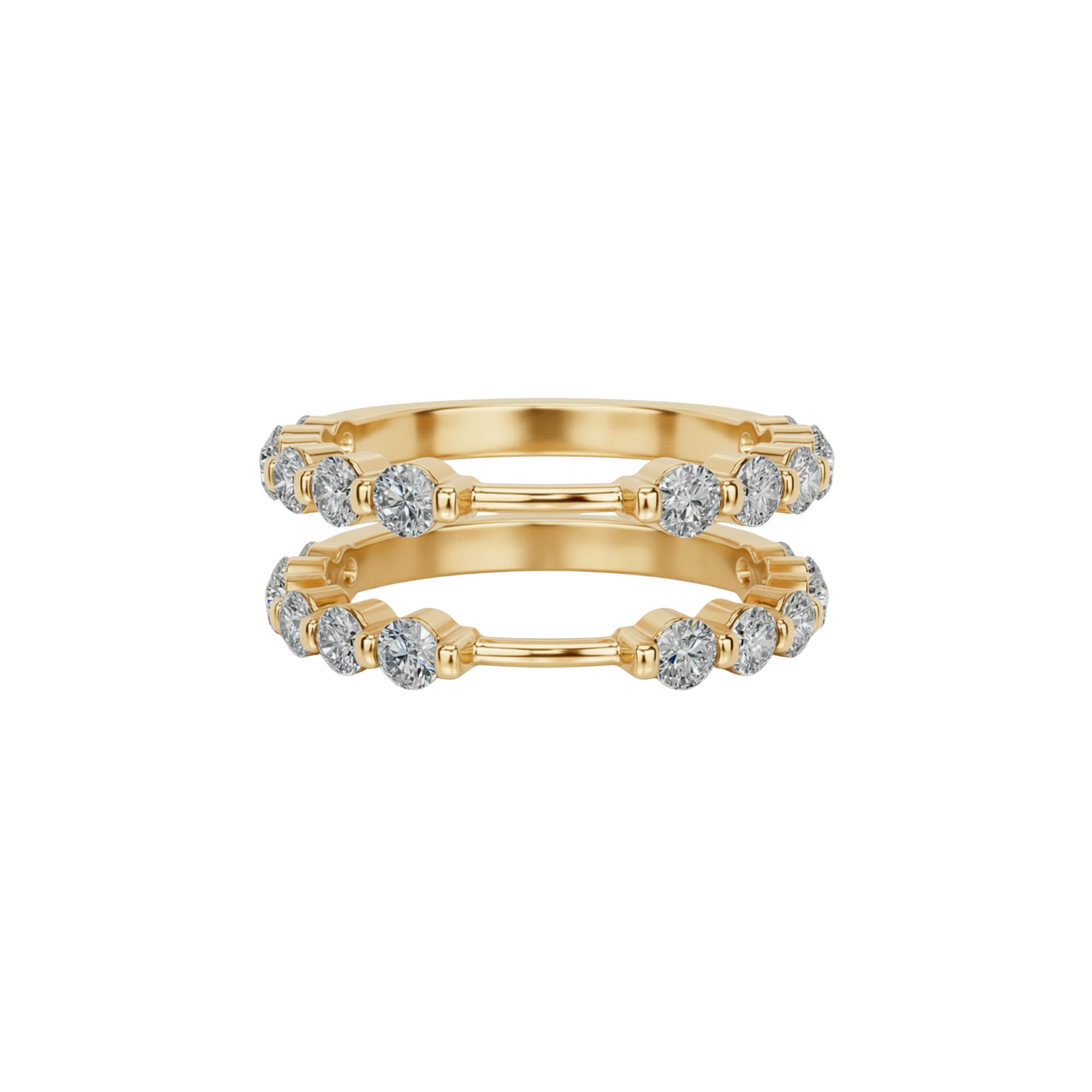 Round Diamond Stackable Ring