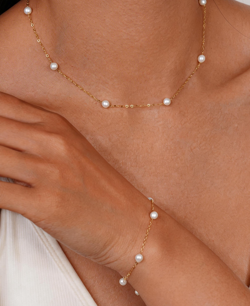 14K Gold Filled Pearl Cove Bracelet