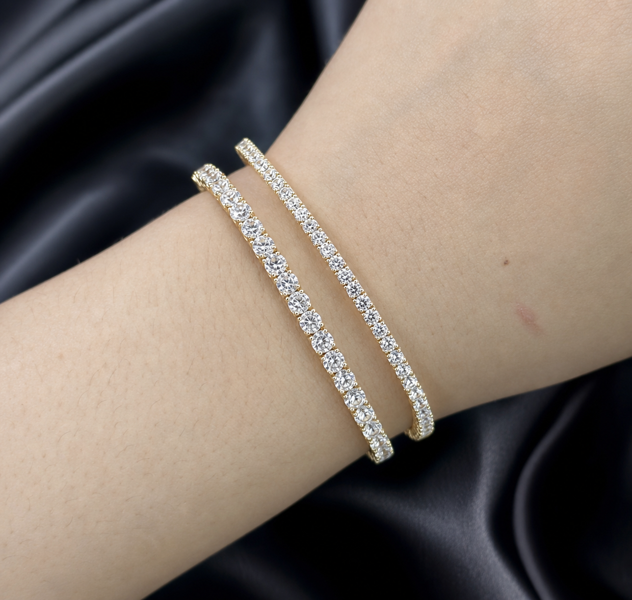 Linear Luxe Round-cut Bracelet