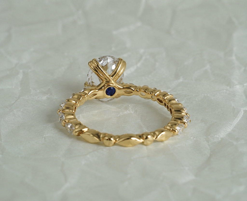 1ct Golden Petal Ring