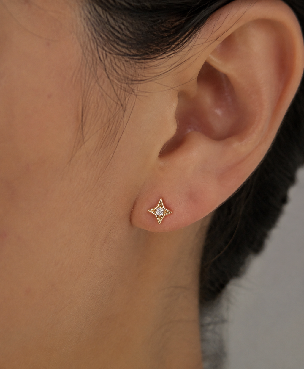Four-Point Star Stud