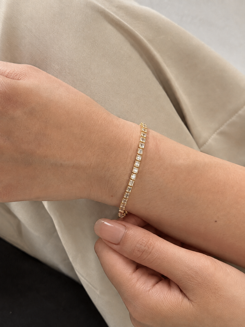 Eternal Amour Emerald Tennis Bracelet